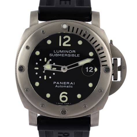 panerai luminor submersible black dial|panerai luminor submersible pam 00025.